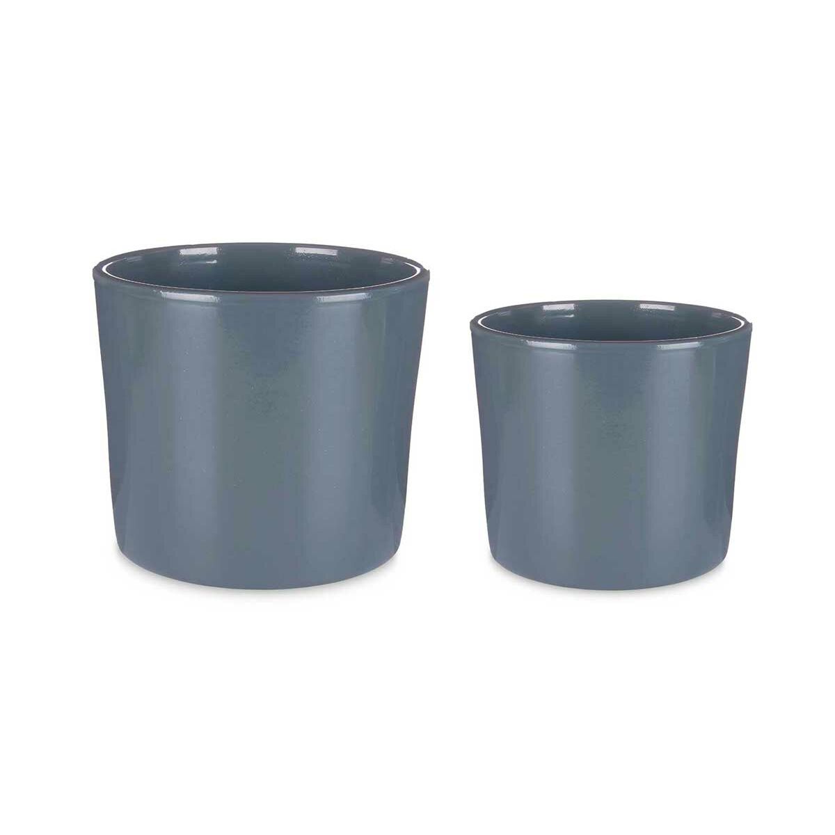 8430852369819 - Blumentopfset CILINDRO-22-27-A Anthrazit Lehm Ø 22 cm Ø 27 cm 22 x 22 x 19 cm 27 x 27 x 23 cm 2 Stücke 8430852369819 - Blumentopfset CILINDRO-22-27-A Anthrazit Lehm Ø 22 cm Ø 27 cm 22 x 22 x 19 cm 27 x 27 x 23 cm 2 Stücke