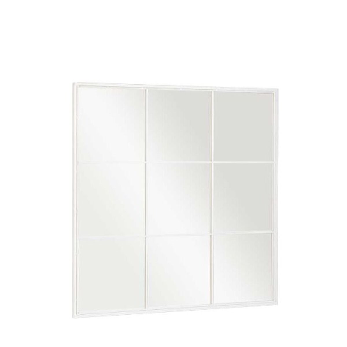 8430852800787 - Wandspiegel JY21101W Weiß Fenster 90 x 90 x 2 cm karriert