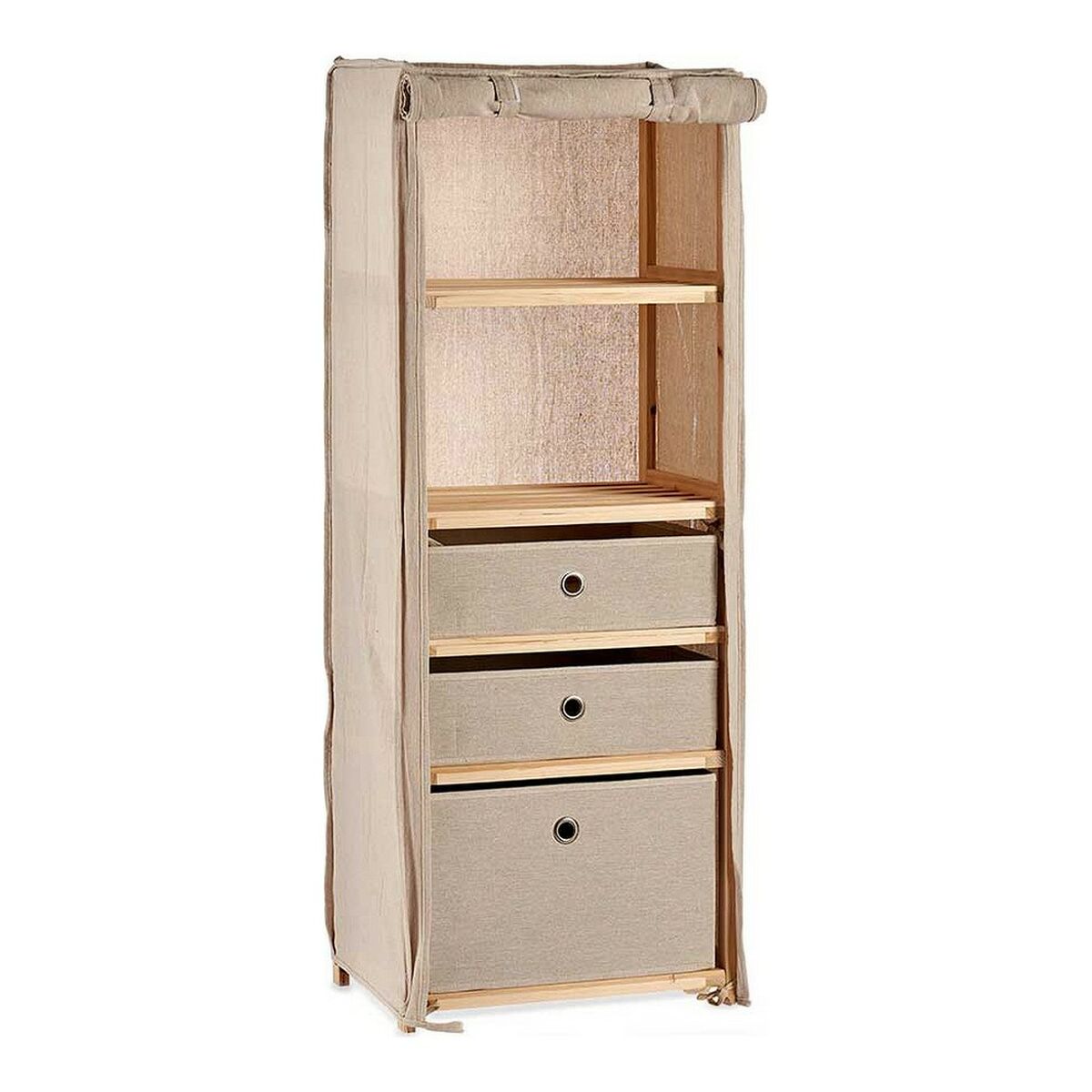 8430852830265 - Regale MH10228CF-2 Braunes Beige Holz 28 x 113 x 42 cm