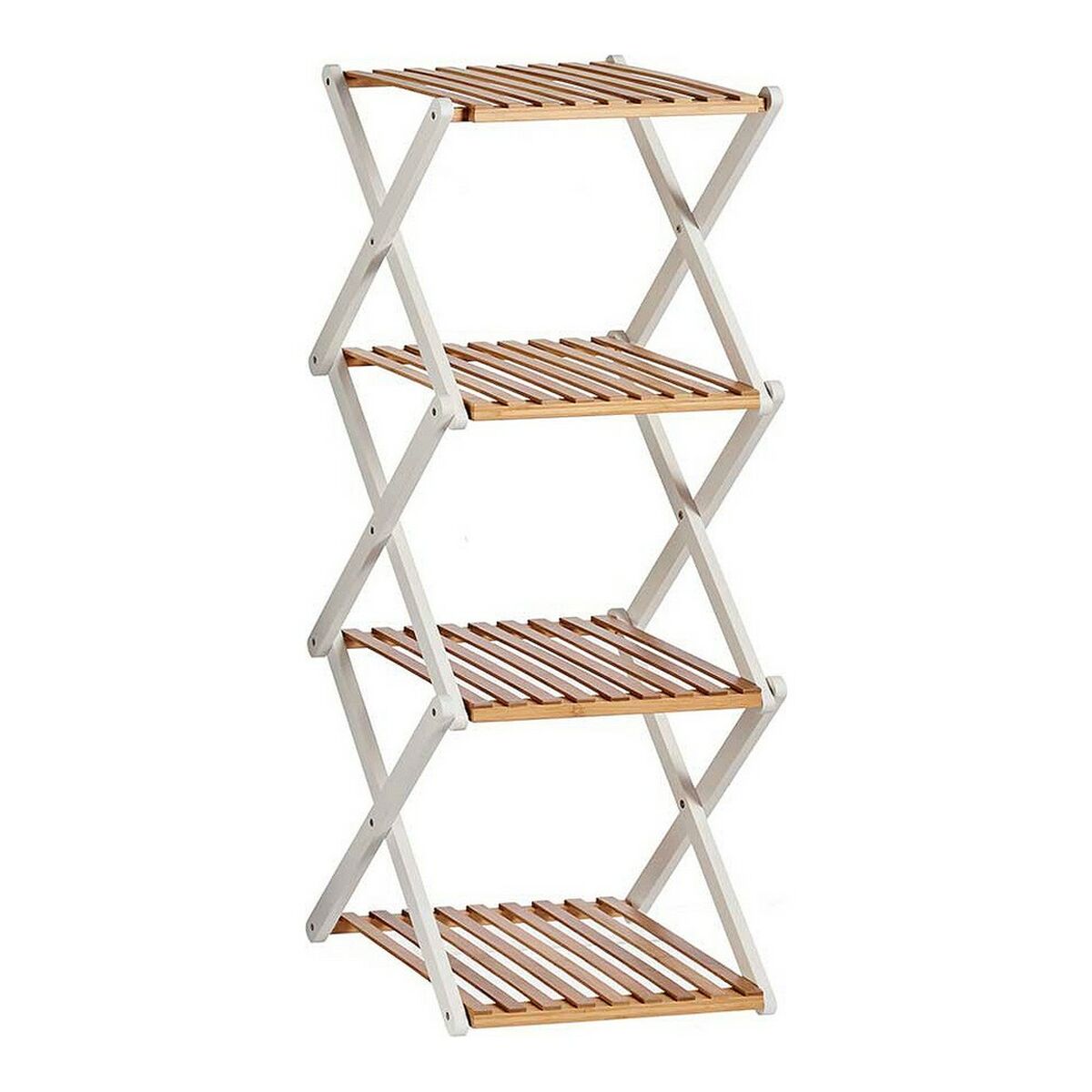 8430852830616 - Regale braunes weißes faltbares Holz (32 x 96 x 39 cm) 8430852830616 - Regale braunes weißes faltbares Holz (32 x 96 x 39 cm)