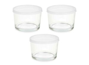 8430852890030 - Vivalto - Glas-Lunchboxen mit Deckel 200 ml 3 Stück