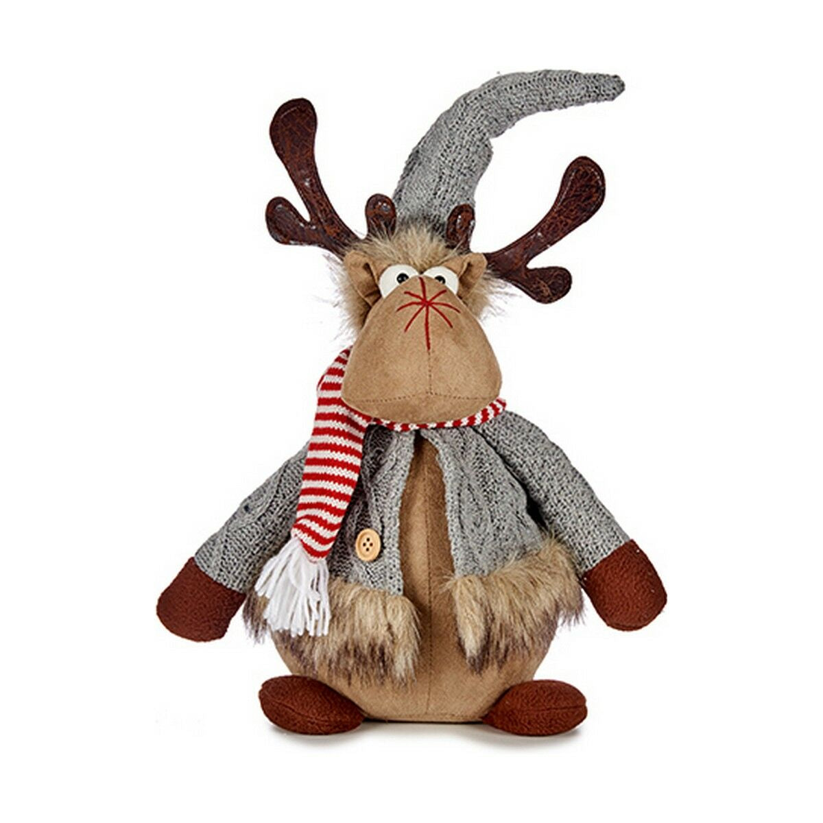 8430852899163 - Weihnachts-Rentier Grau Braun 15 x 43 x 19 cm