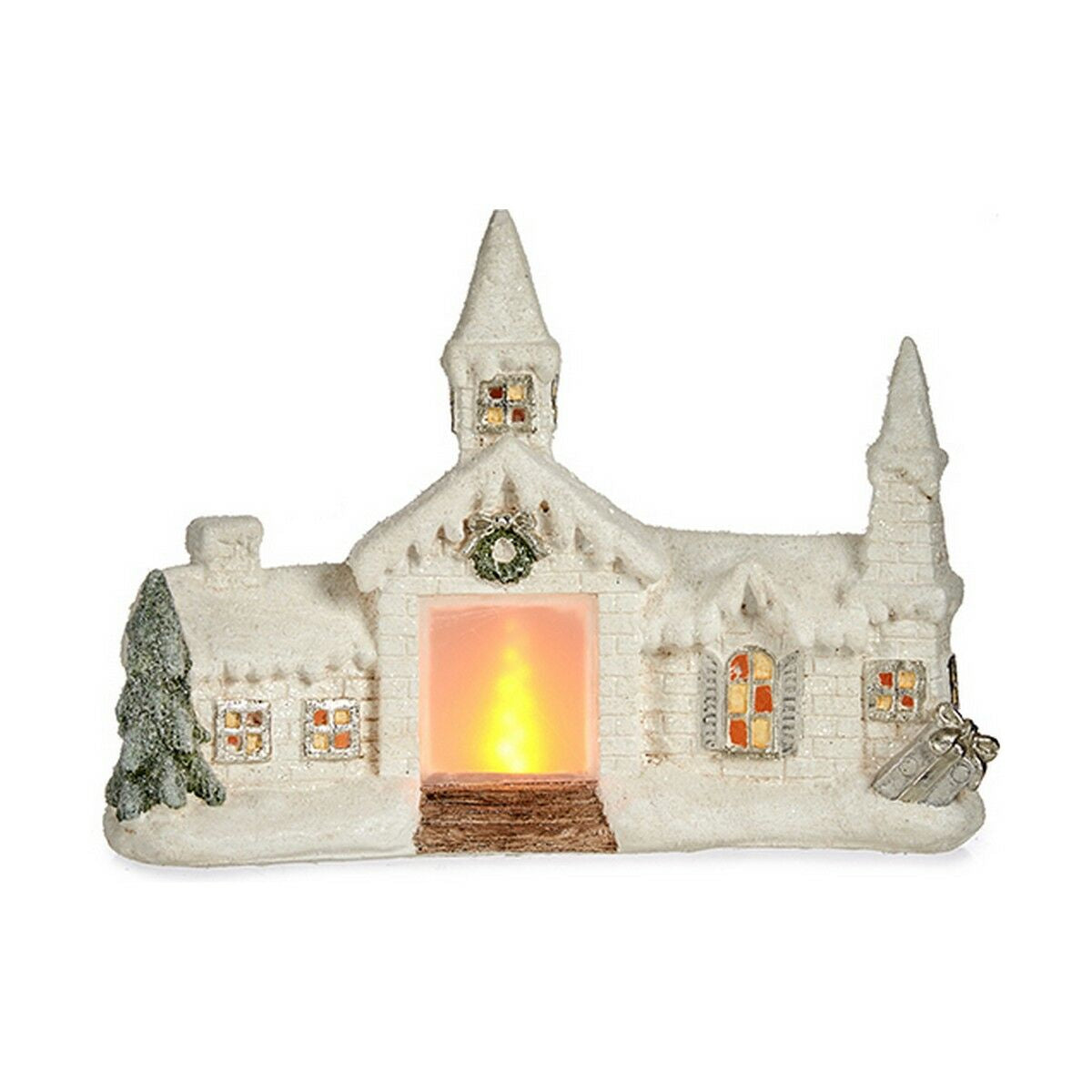 8430852906045 - Deko-Figur Weihnachten Haus 102 x 302 x 40 cm aus Keramik