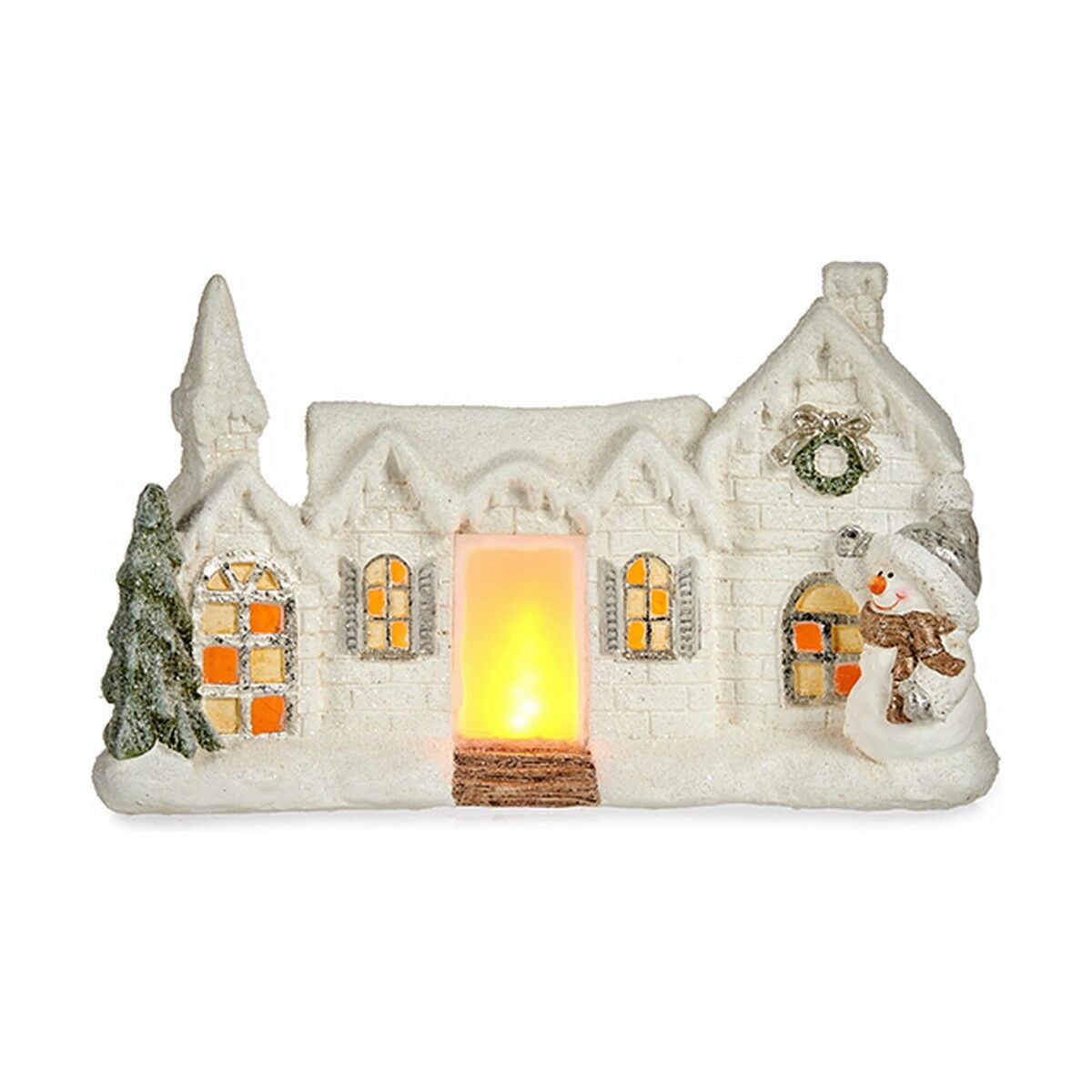 8430852906083 - Deko-Figur Weihnachten LED Leicht Haus Weiß Polyesterharz 13 x 265 x 43 cm 8430852906083 - Deko-Figur Weihnachten LED Leicht Haus Weiß Polyesterharz 13 x 265 x 43 cm