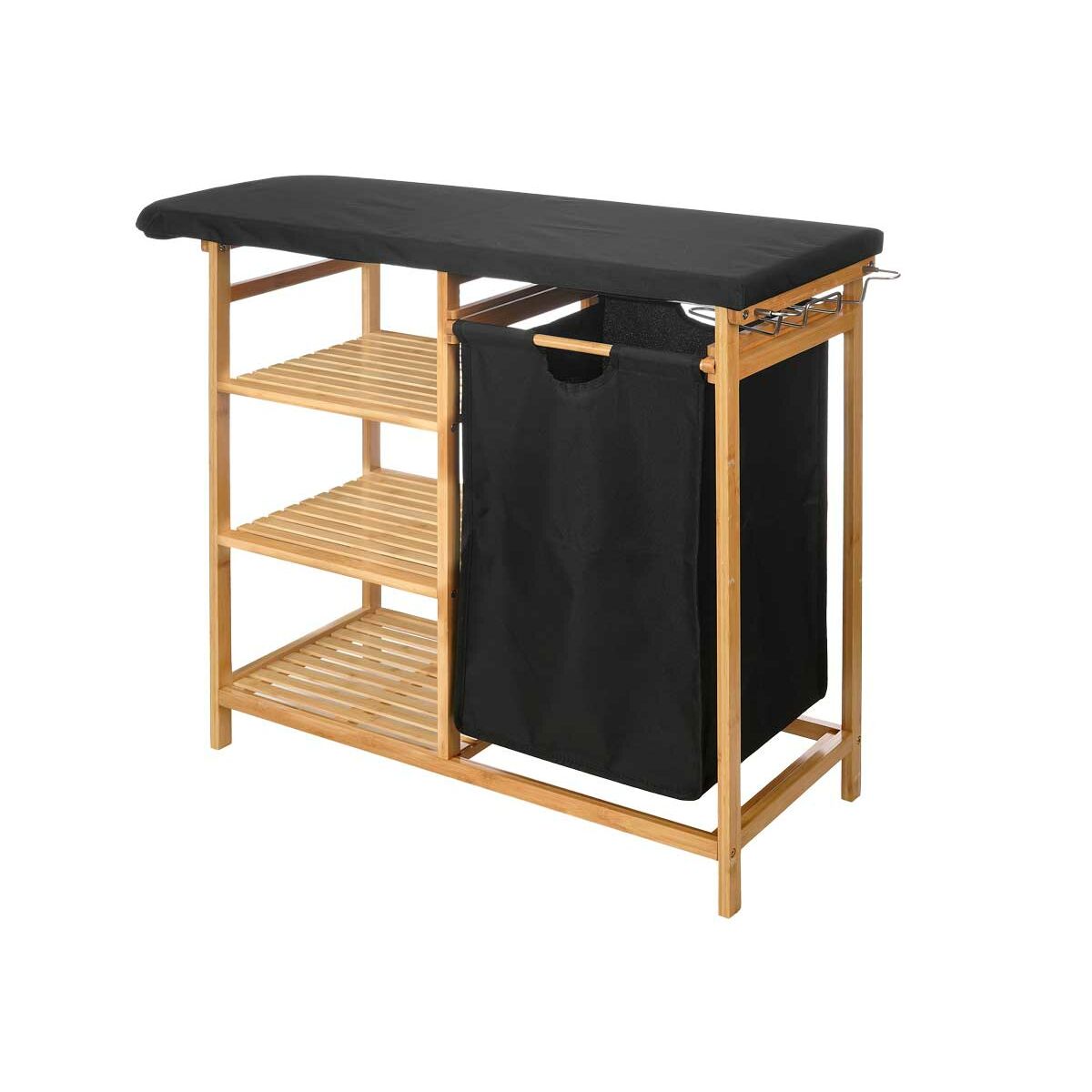 8430852997555 - Bügelbrett 1443FL BAMBOO Schwarz Stoff Bambus 8430852997555 - Bügelbrett 1443FL BAMBOO Schwarz Stoff Bambus