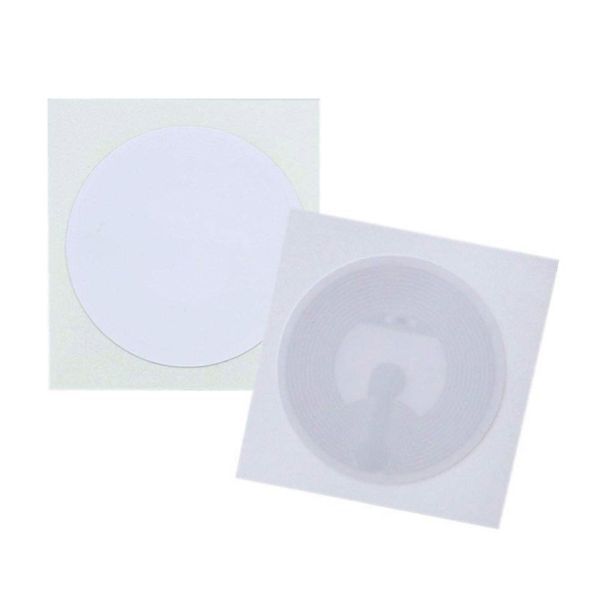 8431248164216 - NFC-Tag-Etikett NTAG213 Chip Sticker Selbstklebend (25mm Weiß für Telefone mit 1356 MHz)