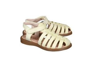 8432046235771 - acebos - Klett-Sandalen NARCISO mit Zehenschutz in creme Gr25