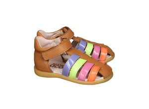 8432046243073 - acebos - Lauflern-Sandalen AMBRA mit Zehenschutz in honey Gr22