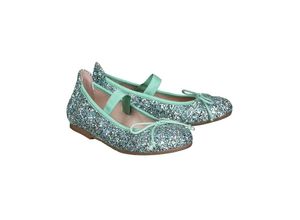 8432046294013 - acebos - Ballerinas GLITTER in grün Gr24