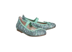 8432046294280 - acebos - Ballerinas GLITTER in grün Gr30