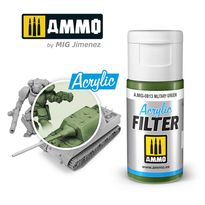 8432074008132 - ACRYLIC FILTER Military Green