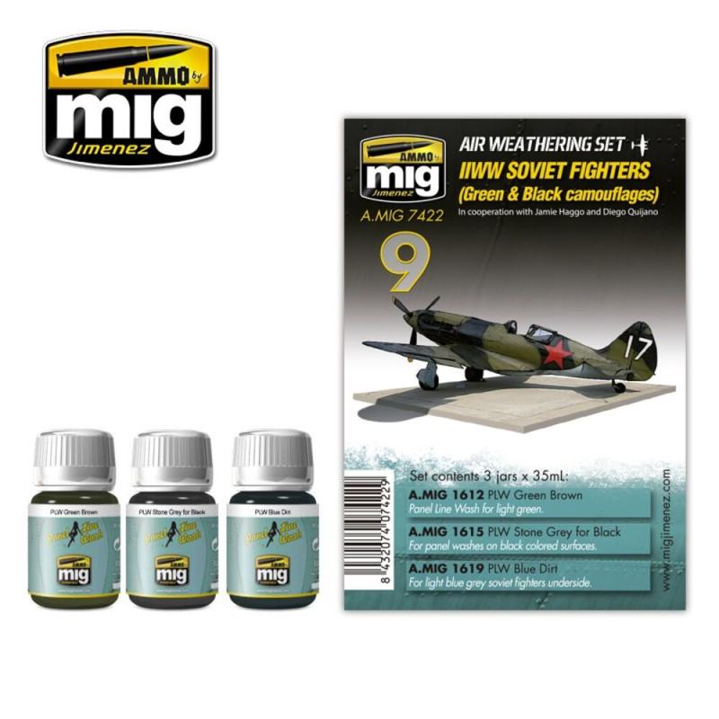 8432074074229 - WWII Soviet Fighters (Green & Black Camouflages) 8432074074229 - WWII Soviet Fighters (Green & Black Camouflages)
