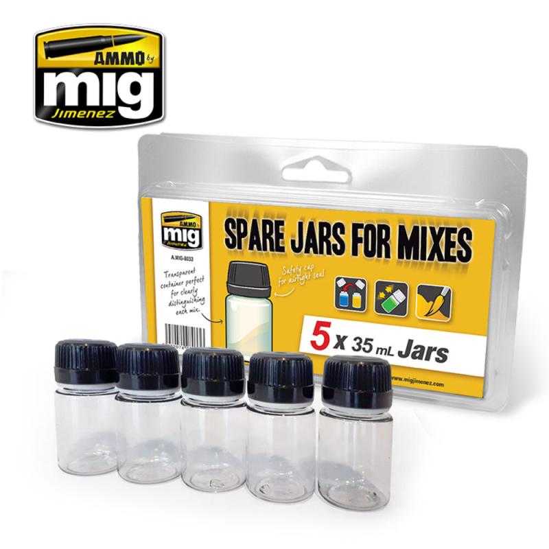 8432074080336 - Spare Big Jars for Mixes (5 x 35mL jars)