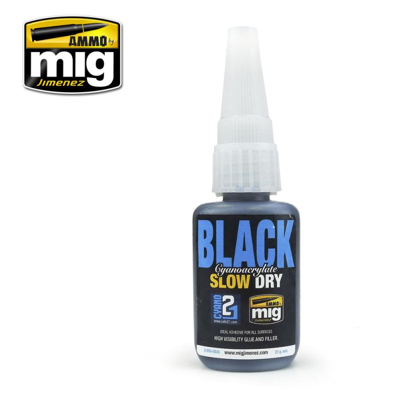 8432074080343 - Black Slow Dry Cyanoacrylate