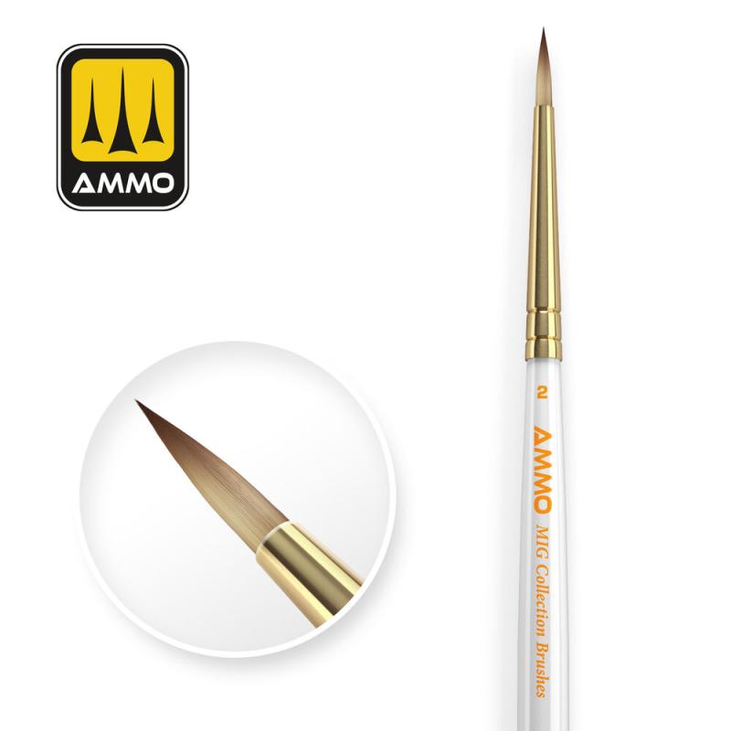 8432074087168 - AMMO MIG Collection Brushes Conical 2