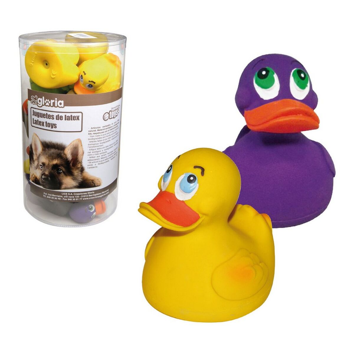 8432288172056 - Hundespielzeug Ducks Latex (18 Stcs) 8432288172056 - Hundespielzeug Ducks Latex (18 Stcs)