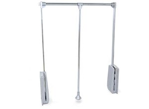 8432393001241 - Kleiderlift für Garderoben Hang 830 - 1150 Verchromt Stahl und Kunststoff - Verchromt - Emuca