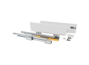 8432393010489 - Emuca Schubladen-Kit für Küche Concept H 150 mm T 450 mm sanftes Schließen Stahl Anthrazit