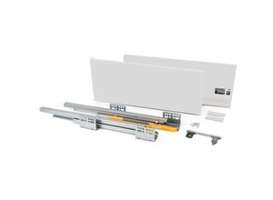 8432393010526 - Emuca Schubladen-Kit für Küche Concept H 138 mm T 500 mm sanftes Schließen Stahl Anthrazit