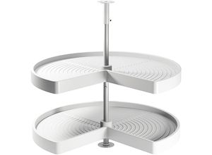 8432393123516 - Emuca - Lot Drehplatten Shelvo 3 4 für 900mm Modul Kunststoff und Aluminium weiss - Weißer