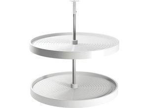 8432393123530 - Lot runde Platten Shelvo für Küchenmöbel für 800mm Modul Kunststoff und Aluminium weiss - Weißer - Emuca