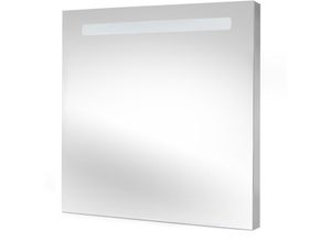 8432393265216 - Badezimmerspiegel Pegasus mit LED-Frontbeleuchtung rechteckig 600x700mm ac 230V 50Hz 6W Aluminium und Glas - Nicht bestimmt - Emuca