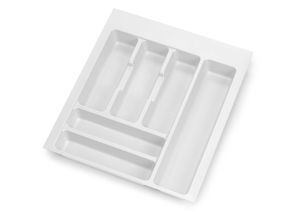 8432393275901 - Emuca - Besteckeinsatz Optima Vertex Concept Tiefe 500mm Plattenstärkenstärke 16mm Modul 450mm Kunststoff weiss - Weißer