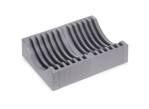 8432393313900 - Set aus Furniture Plate Organiser set für bis zu 13 Teller Kunststoff Grau - Grau - Emuca