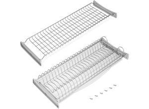 8432393319803 - Emuca - Abtropfgestell Suprastar für hohe Module 800 Grau metallic Stahl - Grau metallic