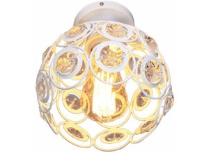 8432544668705 - Wottes - Innenbereich Personality Kreative Flush Deckenleuchte Modern Kristall Dekorative Deckenlampe Schlafzimmer Ø26CM - Weiß