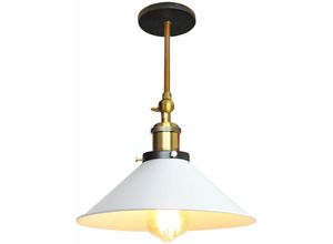 8432544711654 - Wottes - Retro Wandlampe Metall Lampenschirm 240° Verstellbare Deckenlampe für Schlafzimmer Wohnzimmer