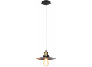 8432544759090 - Wottes - Retro Pendelleuchte 22CM Industrie Hängeleuchte Regenschirm Lampenschirm für Wohnzimmer Schlafzimmer Küche