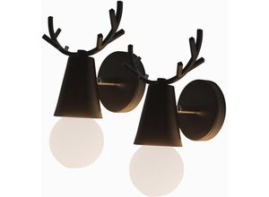 8432544765152 - Kreativ Wandleuchte Modern Wandlampe Einfach Wandleuchte für Schlafzimmer Wohnzimmer - 2 Stückee Schwarz 8432544765152 - Kreativ Wandleuchte Modern Wandlampe Einfach Wandleuchte für Schlafzimmer Wohnzimmer - 2 Stückee Schwarz