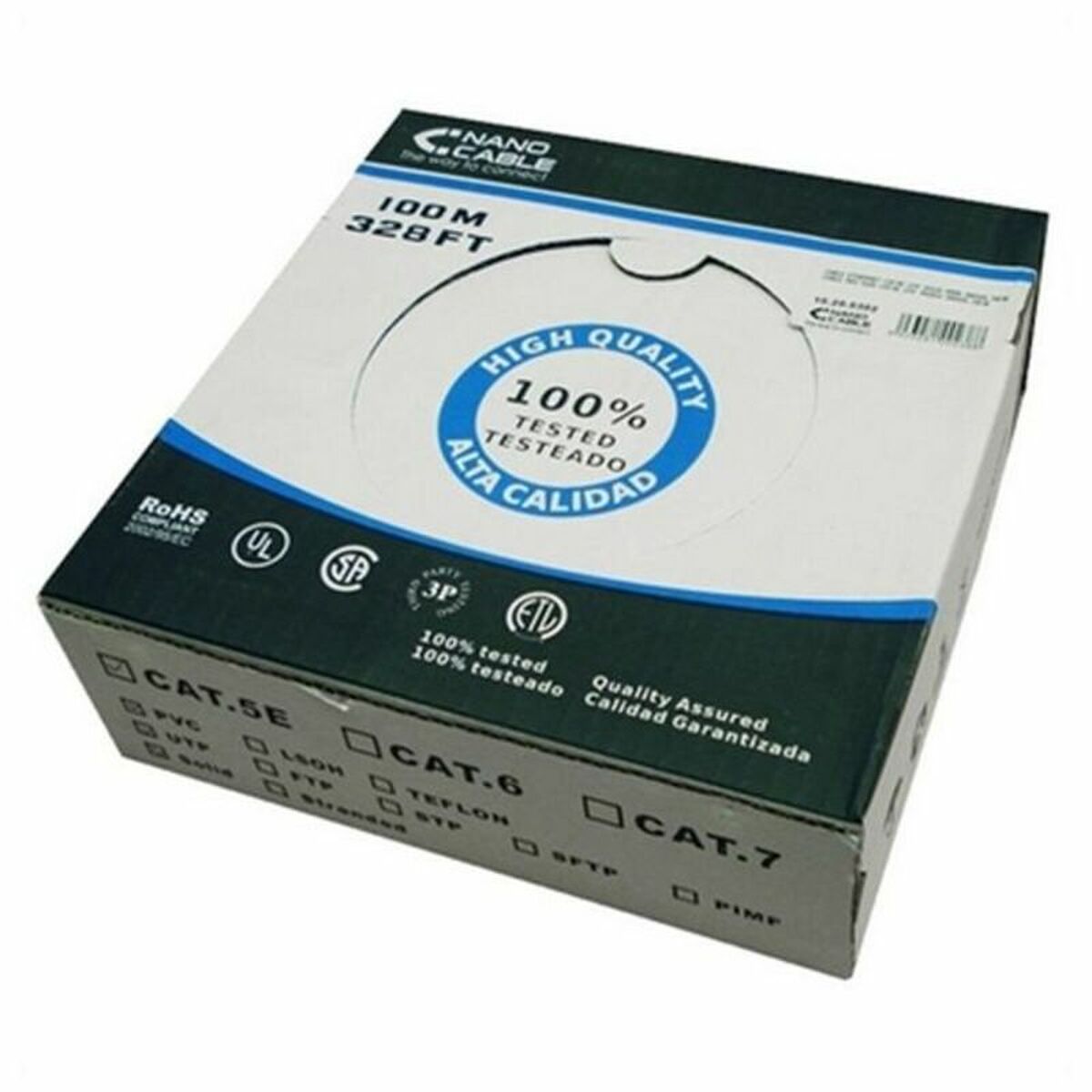 8433281002593 - Kategorie 6 Hard FTP RJ45 Kabel 10200902 100 m Grau 100 m 8433281002593 - Kategorie 6 Hard FTP RJ45 Kabel 10200902 100 m Grau 100 m
