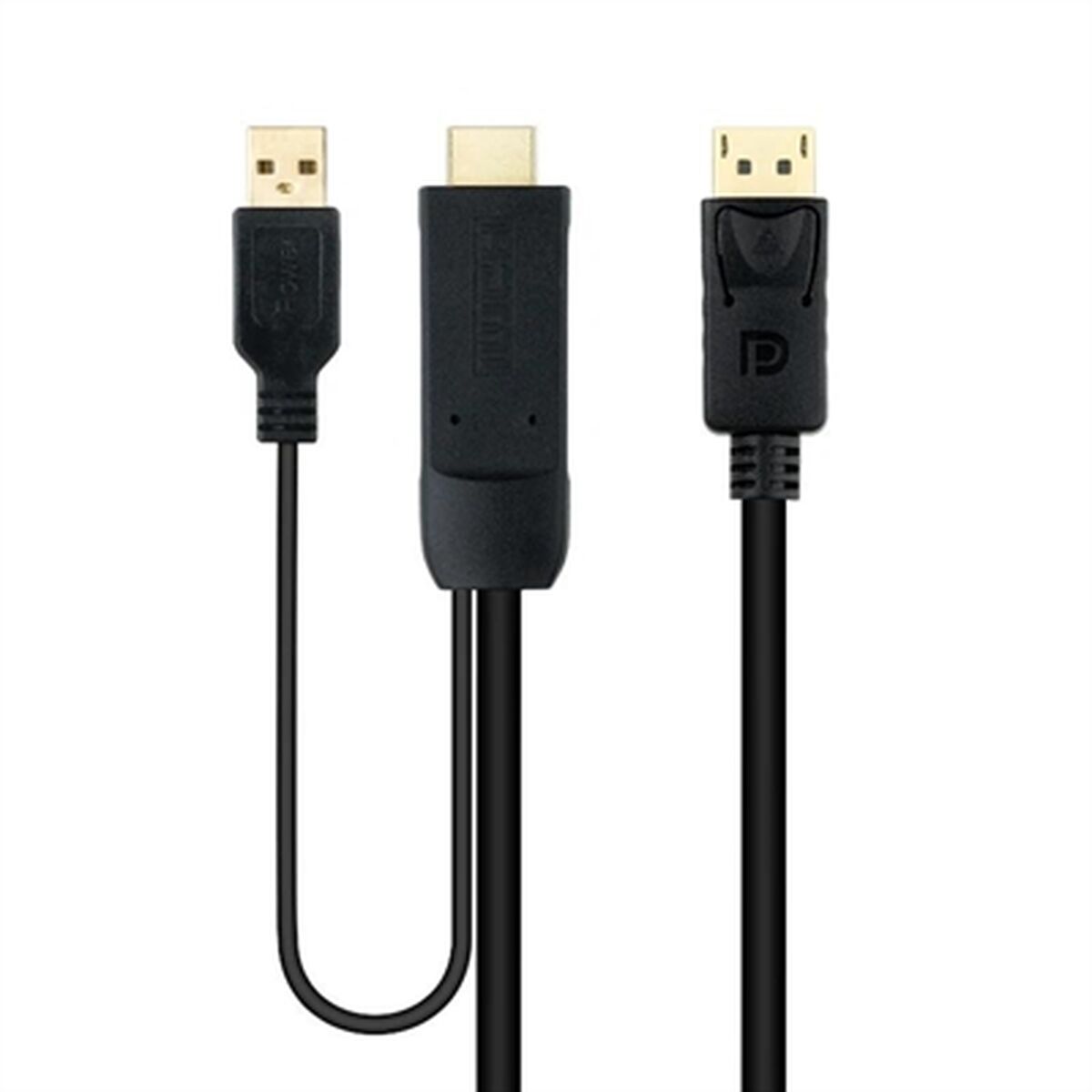 8433281012851 - DisplayPort-Kabel zu HDMI 10154352 Schwarz 18 m 4K Ultra HD
