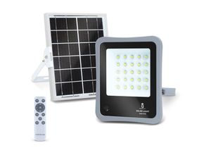 8433325212018 - Aigostar - LED-Flutlicht mit Solarpanel 200W 6500K Kaltweiß Fluter Strahler IP65 Wasserdicht Außen Gartenlampe