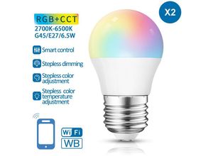 8433325281021 - Led Glühbirne Smart Wifi E27 65w Rgb Alexa Google Home 2 Stück