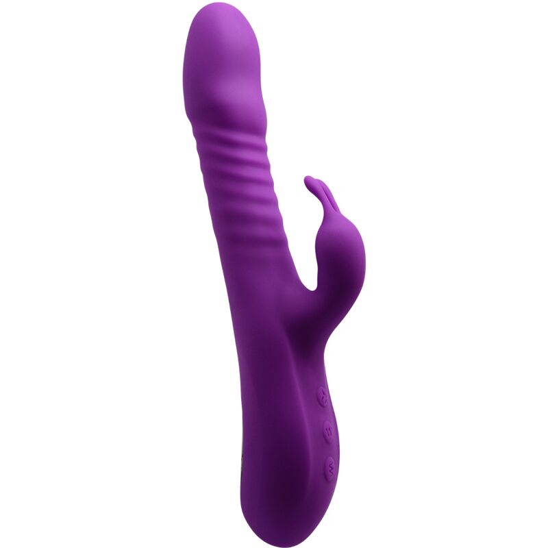 8433345112138 - - ROMAX VIBRATOR KANINCHEN SILIKON VIOLETT