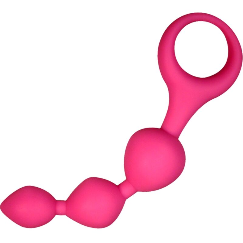 8433345200514 - - TRIBALL ROSA SILIKON ANALKUGELN 15 CM