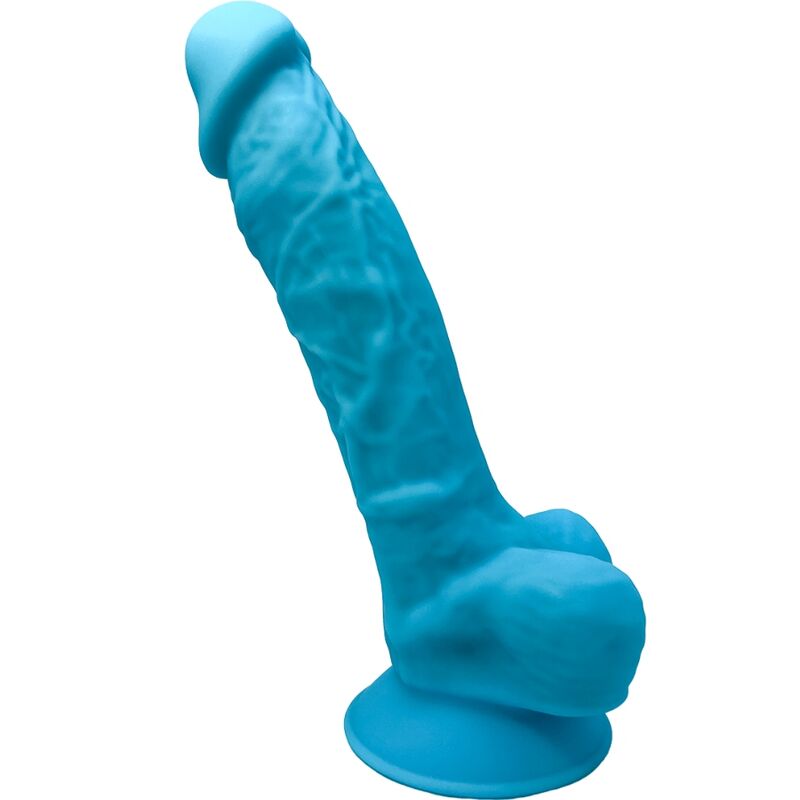 8433345220253 - - MODEL 1 REALISTISCHER PENIS PREMIUM SILEXPAN SILIKON BLAU 175 CM