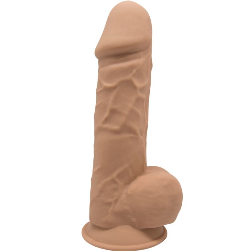 8433345220468 - - MODEL 1 REALISTISCHER PENIS PREMIUM SILEXPAN SILIKON KARAMELL 215 CM