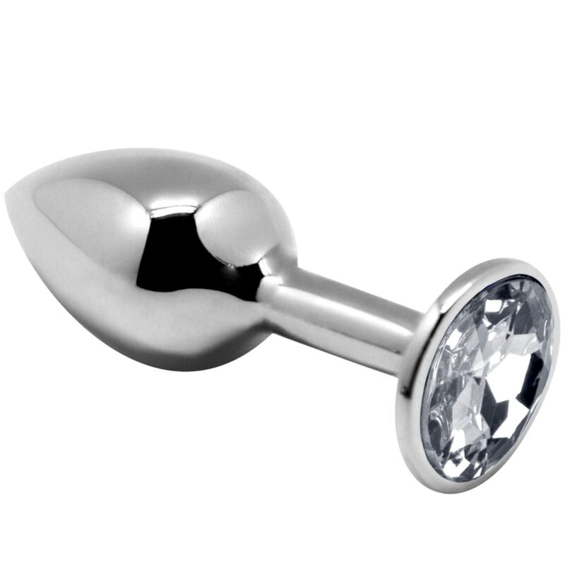 8433345700977 - - ANAL PLEASURE MINI PLUG METALL WEISS GRÖSSE L