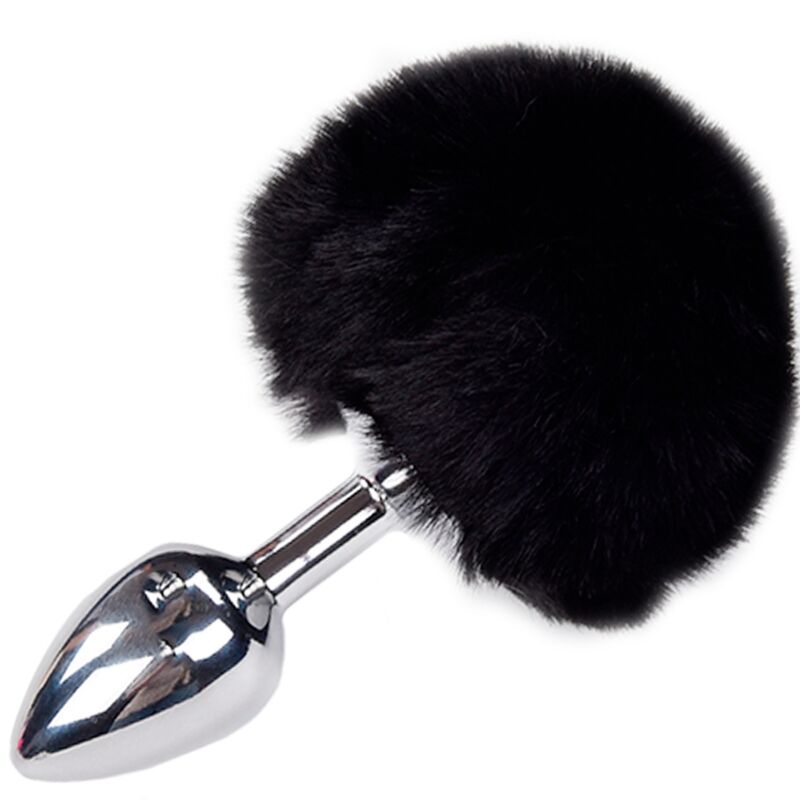 8433345703718 - - ANAL-VERGNÜGEN-STECKER GLATT FLUFFY SCHWARZ GRÖSSE S