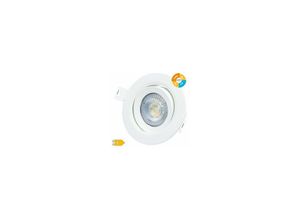 8433373050662 - GSC - Runder Einbau-Kippring led Banok Serie 7W 3000-4000-6500K IP44 Weiß