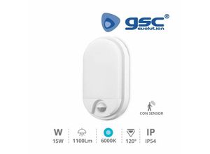 8433373061330 - GSC - Wandleuchte led mit Sensor Barron 15W 6000K Weiß 200205013