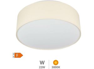 8433373063839 - GSC - Kasker 22W led Stoff Deckenleuchte 3000K bis 6500K dimmbar Beige