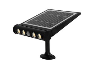 8433373065994 - GSC - Tombua LED-Solarwandleuchte mit Bewegungs- und Dämmerungssensor 8W 4000K Schwarz