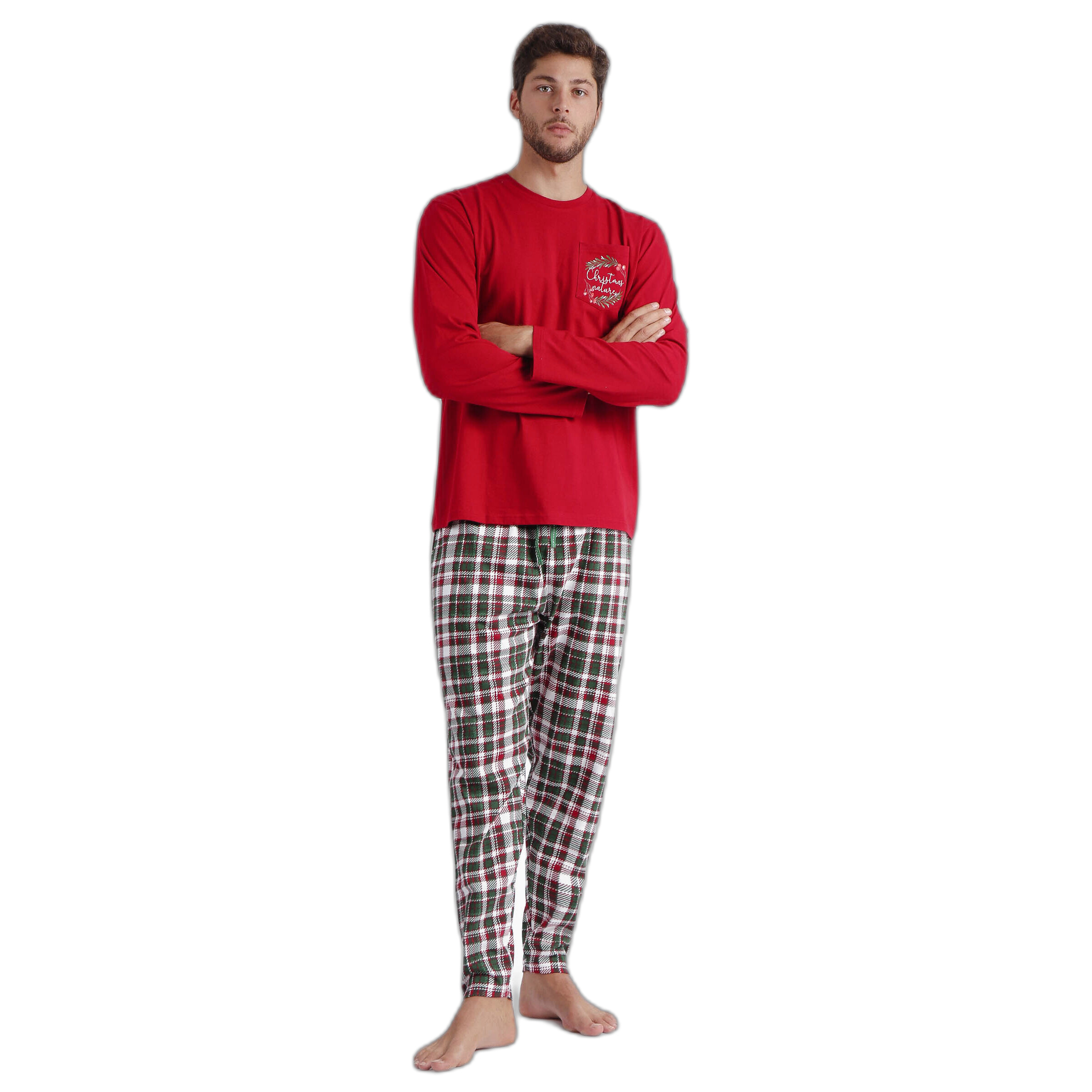 8433623646928 - Pyjama mit langen Ärmeln Christmas Nature