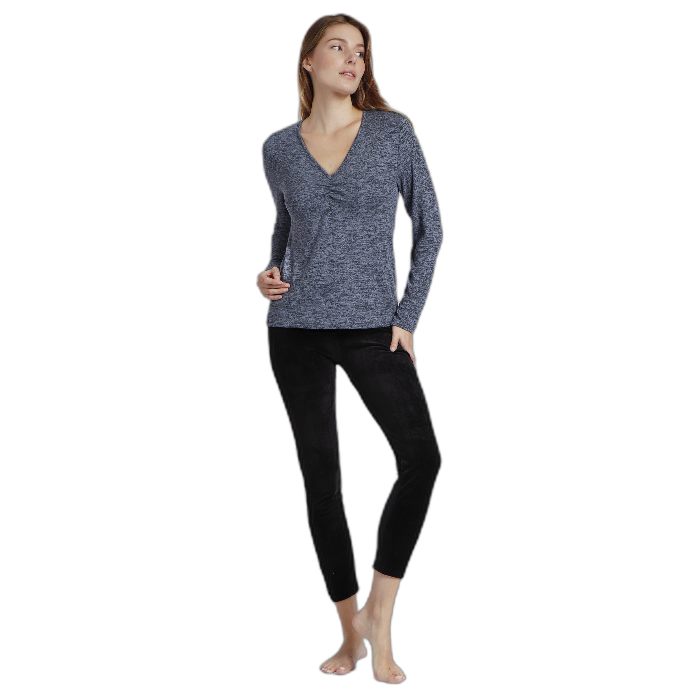 8433623712609 - Langarm-T-Shirt mit Knoten für Damen Admas 8433623712609 - Langarm-T-Shirt mit Knoten für Damen Admas