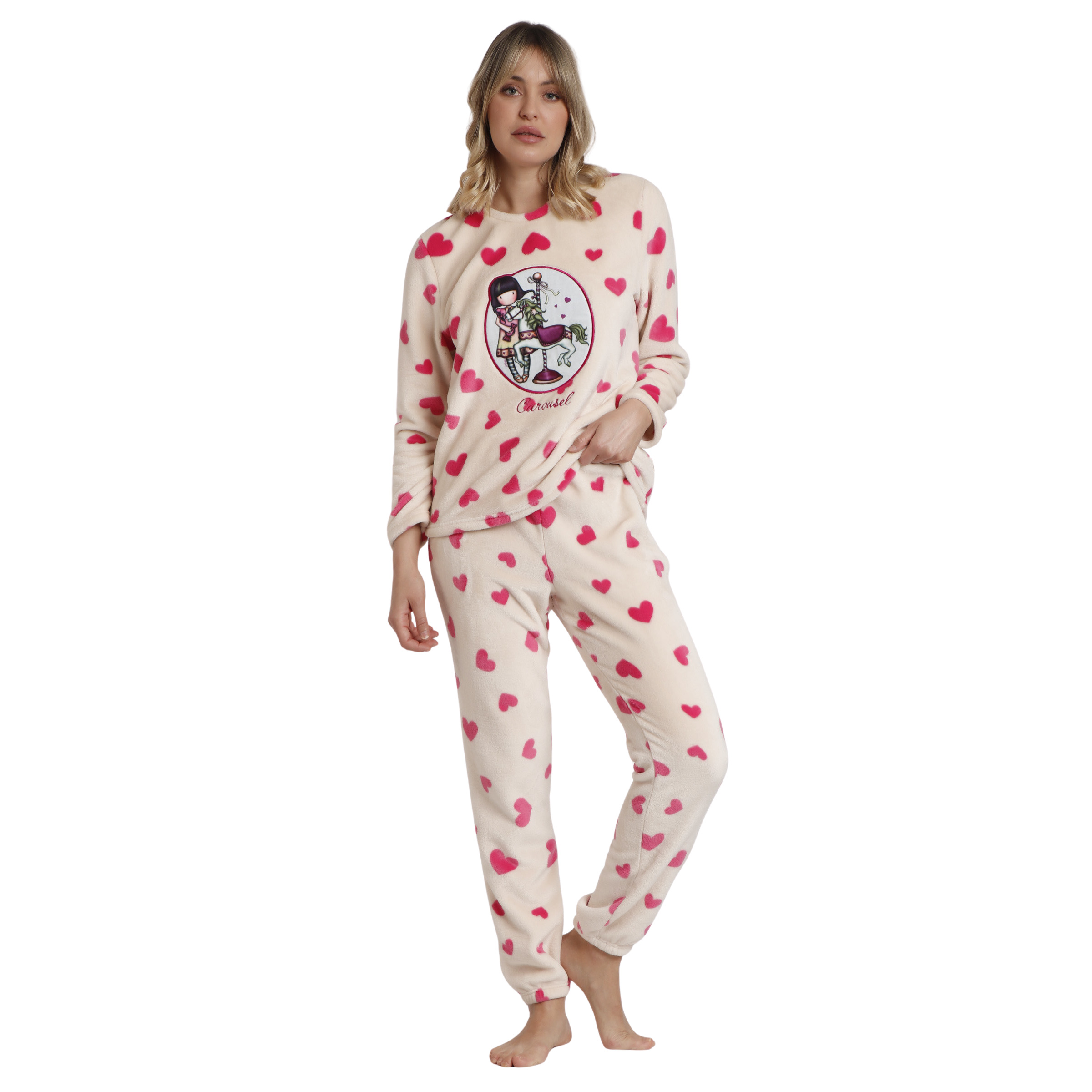 8433623788628 - Warmer Pyjama mit langen Ärmeln für Frauen Carousel